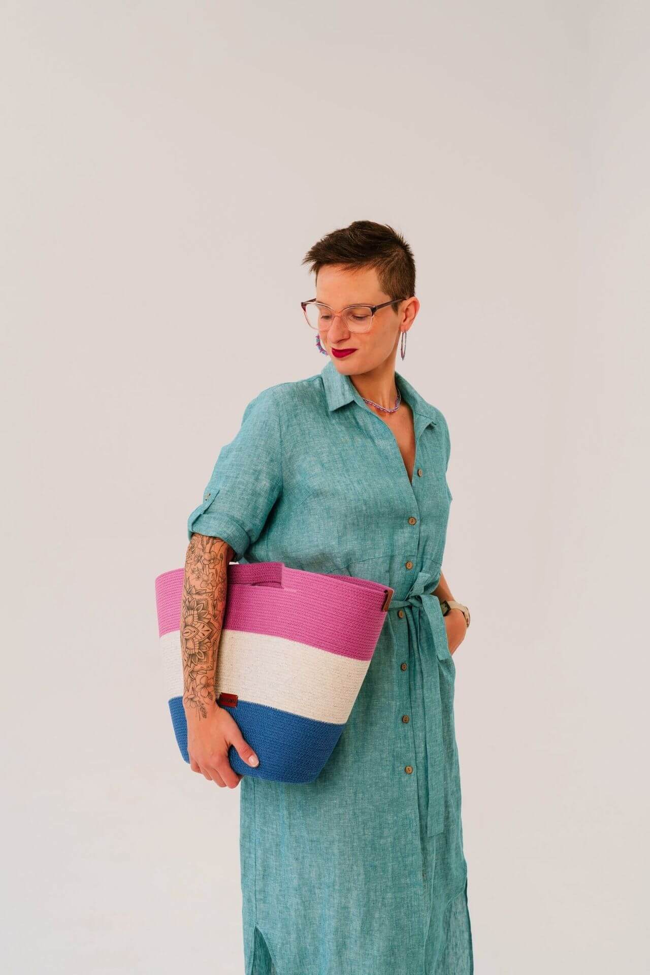 KOSZ MIDI TRZY KOLORY