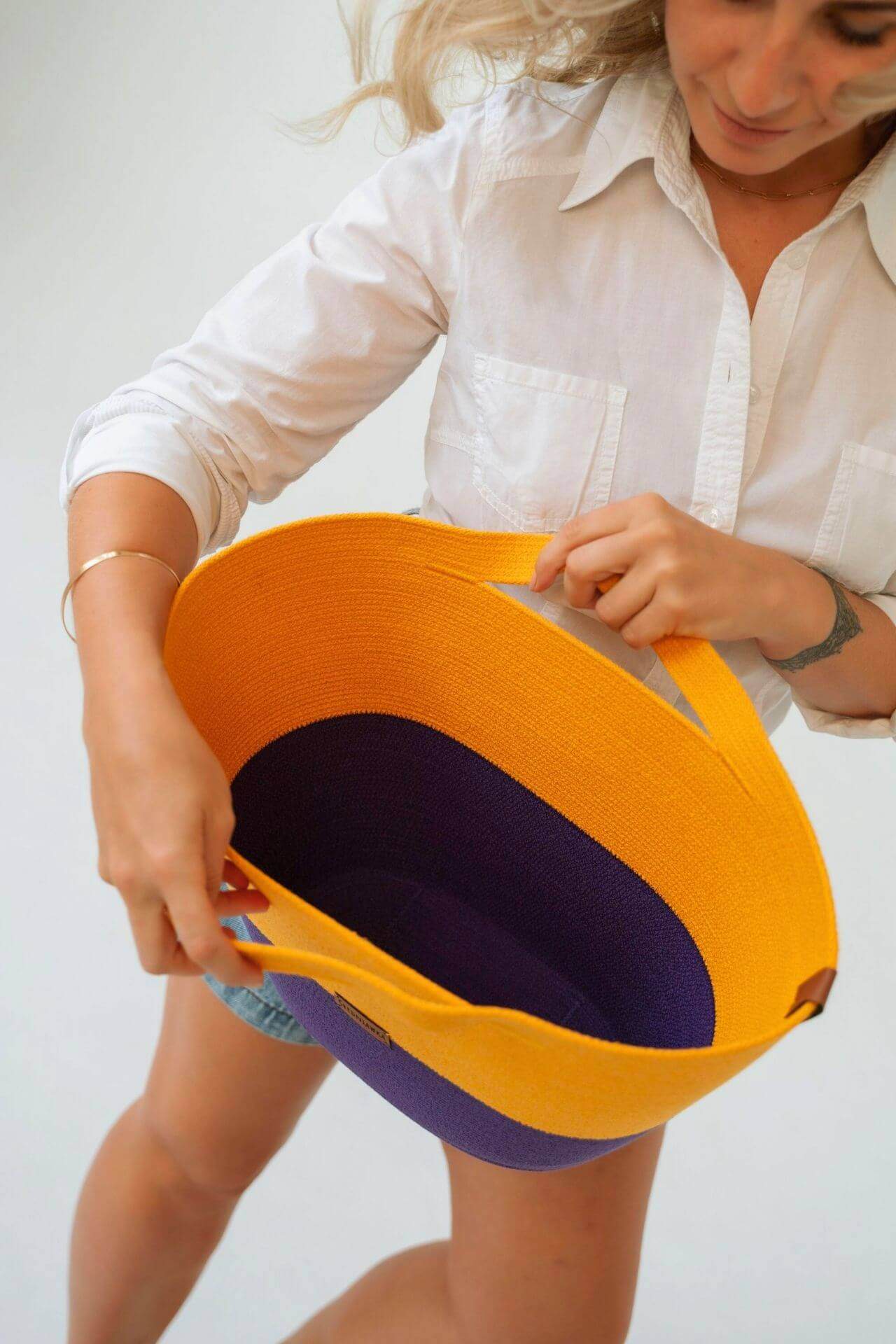 KOSZ MIDI DWA KOLORY