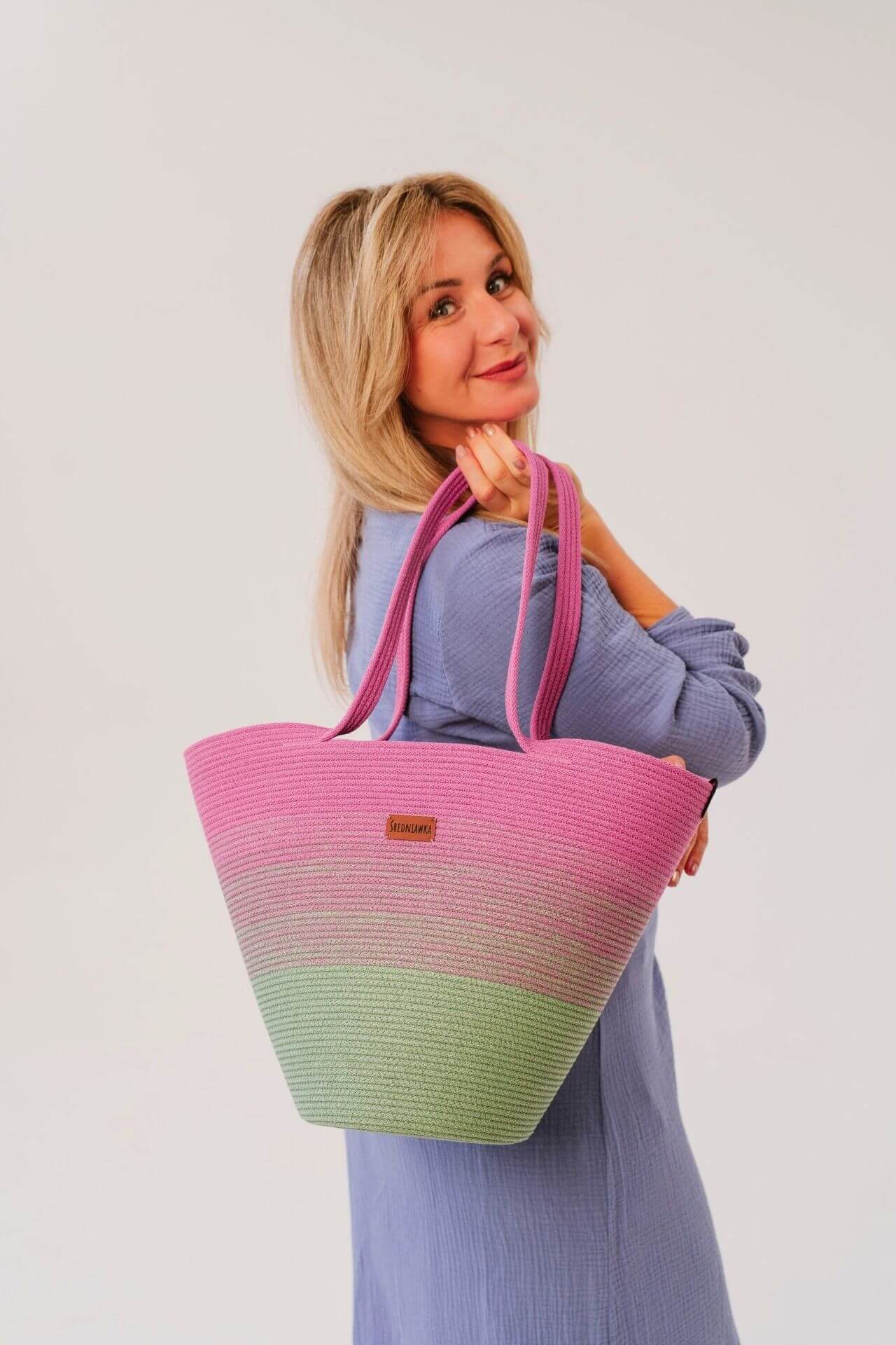 KOSZ OMBRE DWA KOLORY