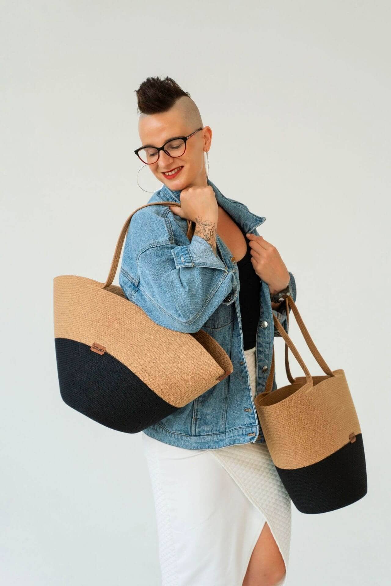 KOSZ TROPEZ DWA KOLORY