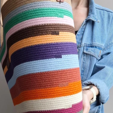 Kosz Zero Waste ze skórzaną metką